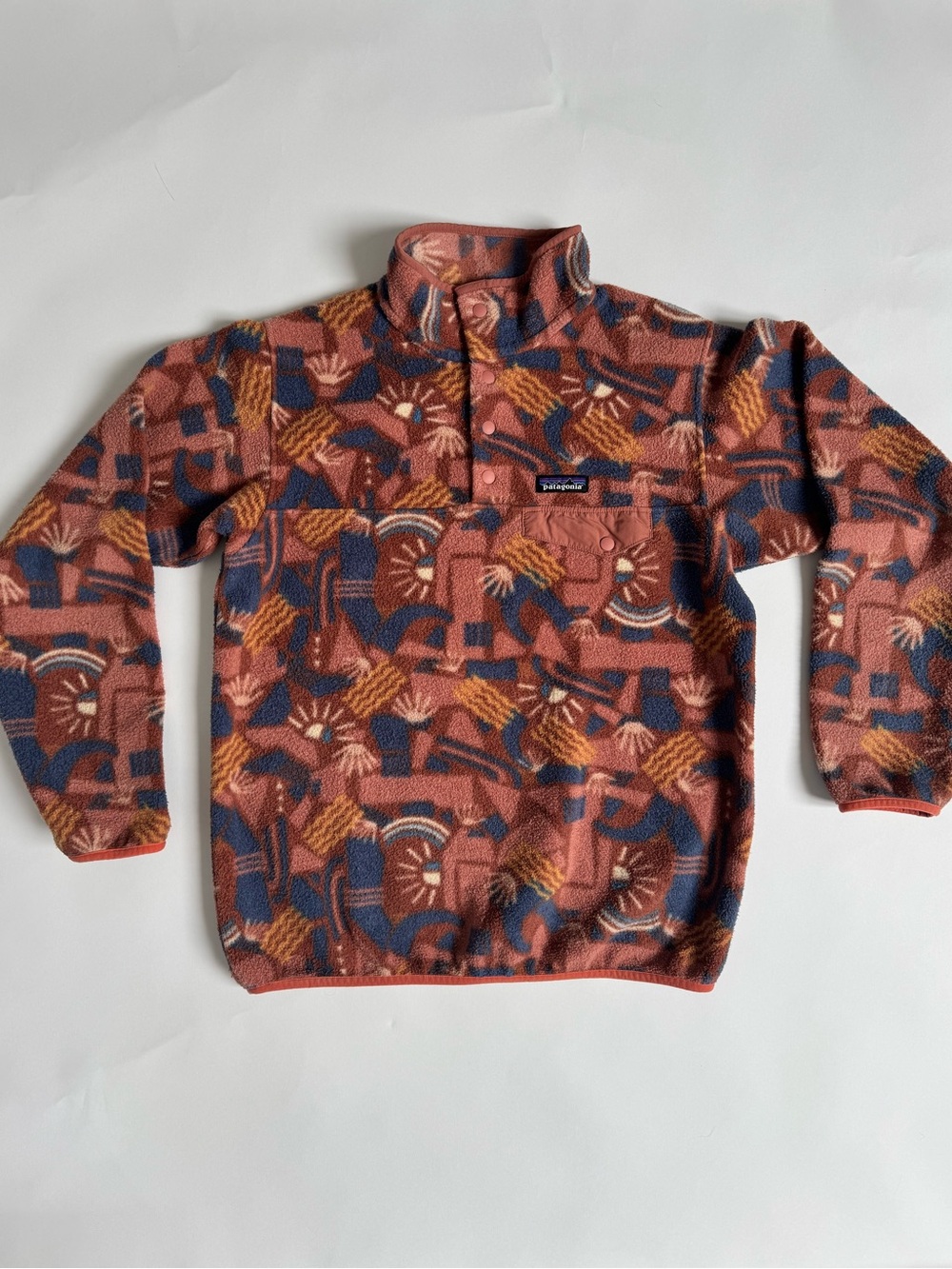 Patagonia Synchilla Canyon Block Sisu Brown Medium